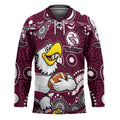 Manly Warringah Sea Eagles Hockey Jersey Aboriginal Dot Pattern - Rugby Mascot Heritage Pride