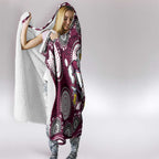 Manly Warringah Sea Eagles Hooded Blanket Aboriginal Dot Pattern - Rugby Mascot Heritage Pride