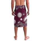 Manly Warringah Sea Eagles Lavalava Aboriginal Dot Pattern - Rugby Mascot Heritage Pride