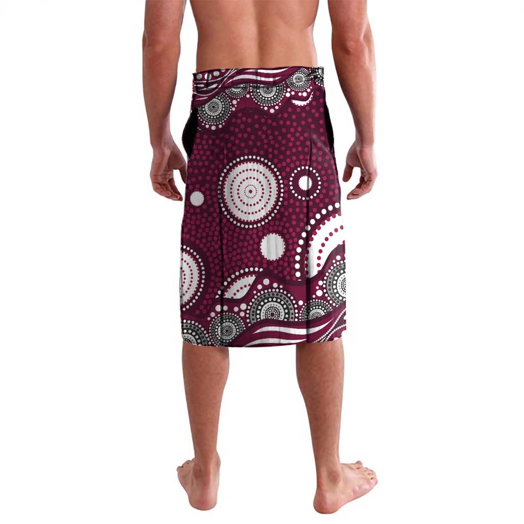 Manly Warringah Sea Eagles Lavalava Aboriginal Dot Pattern - Rugby Mascot Heritage Pride