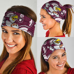 Manly Warringah Sea Eagles Neck Gaiter Aboriginal Dot Pattern - Rugby Mascot Heritage Pride