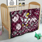 Manly Warringah Sea Eagles Quilt Aboriginal Dot Pattern - Rugby Mascot Heritage Pride