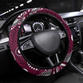Manly Warringah Sea Eagles Steering Wheel Cover Aboriginal Dot Pattern - Rugby Mascot Heritage Pride