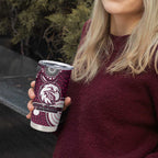 Manly Warringah Sea Eagles Tumbler Cup Aboriginal Dot Pattern - Rugby Mascot Heritage Pride