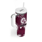 Manly Warringah Sea Eagles Tumbler With Handle Aboriginal Dot Pattern - Rugby Mascot Heritage Pride