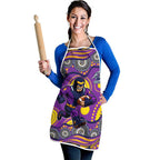 Melbourne Storm Apron Aboriginal Dot Pattern - Rugby Mascot Heritage Pride