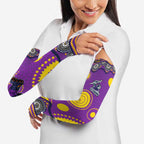 Melbourne Storm Arm Sleeves Aboriginal Dot Pattern - Rugby Mascot Heritage Pride