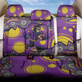 Melbourne Storm Back Car Seat Cover Aboriginal Dot Pattern - Rugby Mascot Heritage Pride