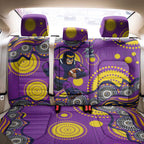 Melbourne Storm Back Car Seat Cover Aboriginal Dot Pattern - Rugby Mascot Heritage Pride