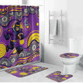 Melbourne Storm Bathroom Set Aboriginal Dot Pattern - Rugby Mascot Heritage Pride