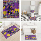 Melbourne Storm Bathroom Set Aboriginal Dot Pattern - Rugby Mascot Heritage Pride