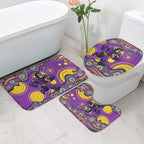 Melbourne Storm Bathroom Set Aboriginal Dot Pattern - Rugby Mascot Heritage Pride