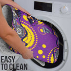 Melbourne Storm Bathroom Set Aboriginal Dot Pattern - Rugby Mascot Heritage Pride