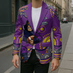 Melbourne Storm Blazer Aboriginal Dot Pattern - Rugby Mascot Heritage Pride