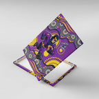 Melbourne Storm Canvas Wall Art Aboriginal Dot Pattern - Rugby Mascot Heritage Pride