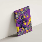 Melbourne Storm Canvas Wall Art Aboriginal Dot Pattern - Rugby Mascot Heritage Pride