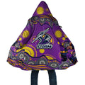 Melbourne Storm Cloak Aboriginal Dot Pattern - Rugby Mascot Heritage Pride