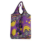 Melbourne Storm Grocery Bag Aboriginal Dot Pattern - Rugby Mascot Heritage Pride