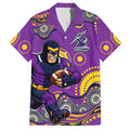 Melbourne Storm Hawaiian Shirt Aboriginal Dot Pattern - Rugby Mascot Heritage Pride