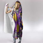 Melbourne Storm Hooded Blanket Aboriginal Dot Pattern - Rugby Mascot Heritage Pride