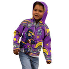 Melbourne Storm Kid Hoodie Aboriginal Dot Pattern - Rugby Mascot Heritage Pride