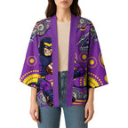 Melbourne Storm Kimono Aboriginal Dot Pattern - Rugby Mascot Heritage Pride