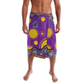 Melbourne Storm Lavalava Aboriginal Dot Pattern - Rugby Mascot Heritage Pride