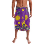 Melbourne Storm Lavalava Aboriginal Dot Pattern - Rugby Mascot Heritage Pride