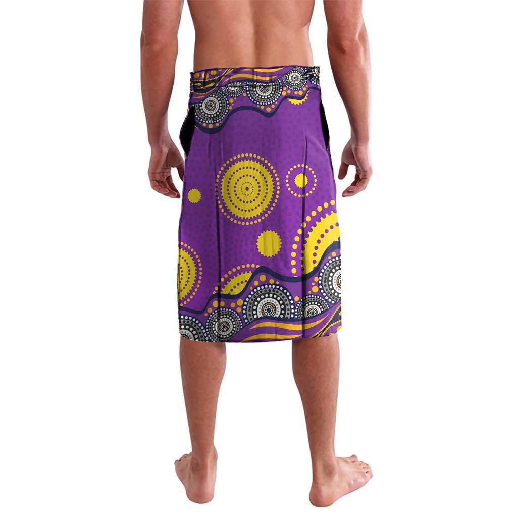 Melbourne Storm Lavalava Aboriginal Dot Pattern - Rugby Mascot Heritage Pride