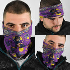 Melbourne Storm Neck Gaiter Aboriginal Dot Pattern - Rugby Mascot Heritage Pride