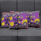 Melbourne Storm Pillow Cover Aboriginal Dot Pattern - Rugby Mascot Heritage Pride