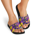 Melbourne Storm Slide Sandals Aboriginal Dot Pattern - Rugby Mascot Heritage Pride