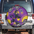 Melbourne Storm Spare Tire Cover Aboriginal Dot Pattern - Rugby Mascot Heritage Pride