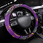 Melbourne Storm Steering Wheel Cover Aboriginal Dot Pattern - Rugby Mascot Heritage Pride
