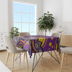 Melbourne Storm Tablecloth Aboriginal Dot Pattern - Rugby Mascot Heritage Pride