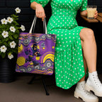 Melbourne Storm Tote Bag Aboriginal Dot Pattern - Rugby Mascot Heritage Pride