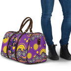 Melbourne Storm Travel Bag Aboriginal Dot Pattern - Rugby Mascot Heritage Pride