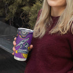 Melbourne Storm Tumbler Cup Aboriginal Dot Pattern - Rugby Mascot Heritage Pride