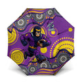 Melbourne Storm Umbrella Aboriginal Dot Pattern - Rugby Mascot Heritage Pride