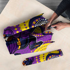 Melbourne Storm Umbrella Aboriginal Dot Pattern - Rugby Mascot Heritage Pride