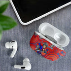Newcastle Knights AirPods Case Aboriginal Dot Pattern - Rugby Mascot Heritage Pride