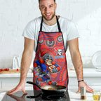 Newcastle Knights Apron Aboriginal Dot Pattern - Rugby Mascot Heritage Pride