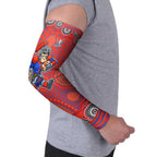 Newcastle Knights Arm Sleeves Aboriginal Dot Pattern - Rugby Mascot Heritage Pride