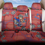 Newcastle Knights Back Car Seat Cover Aboriginal Dot Pattern - Rugby Mascot Heritage Pride
