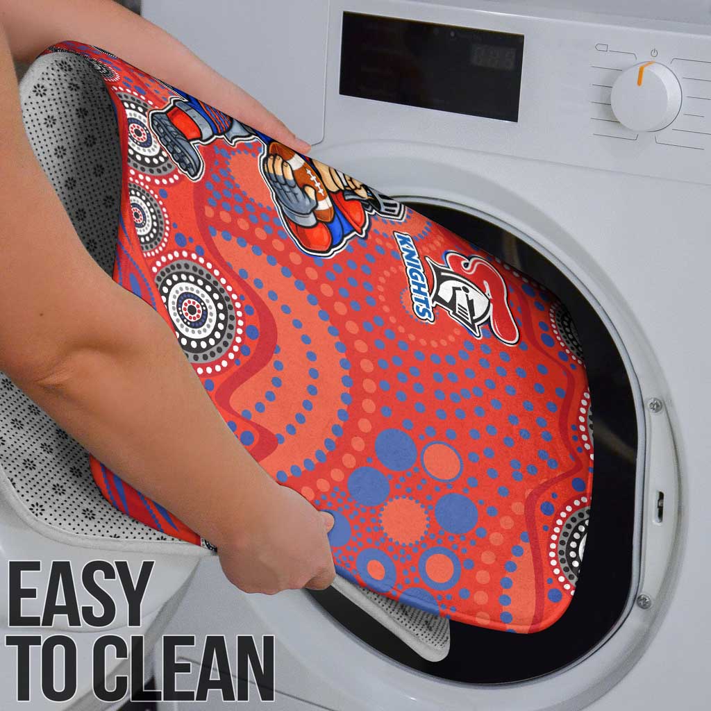 Newcastle Knights Bathroom Set Aboriginal Dot Pattern - Rugby Mascot Heritage Pride