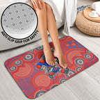 Newcastle Knights Bathroom Set Aboriginal Dot Pattern - Rugby Mascot Heritage Pride