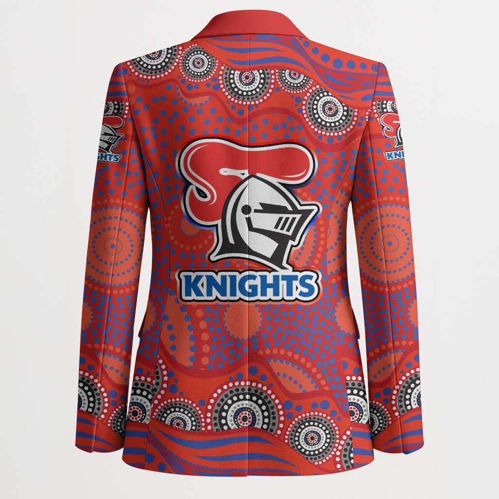 Newcastle Knights Blazer Aboriginal Dot Pattern - Rugby Mascot Heritage Pride