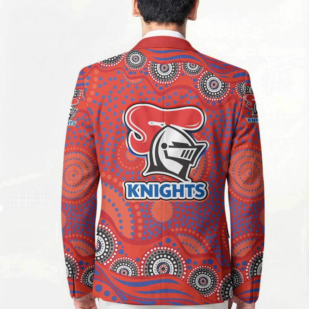 Newcastle Knights Blazer Aboriginal Dot Pattern - Rugby Mascot Heritage Pride