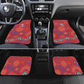 Newcastle Knights Car Mats Aboriginal Dot Pattern - Rugby Mascot Heritage Pride
