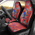 Newcastle Knights Car Seat Cover Aboriginal Dot Pattern - Rugby Mascot Heritage Pride